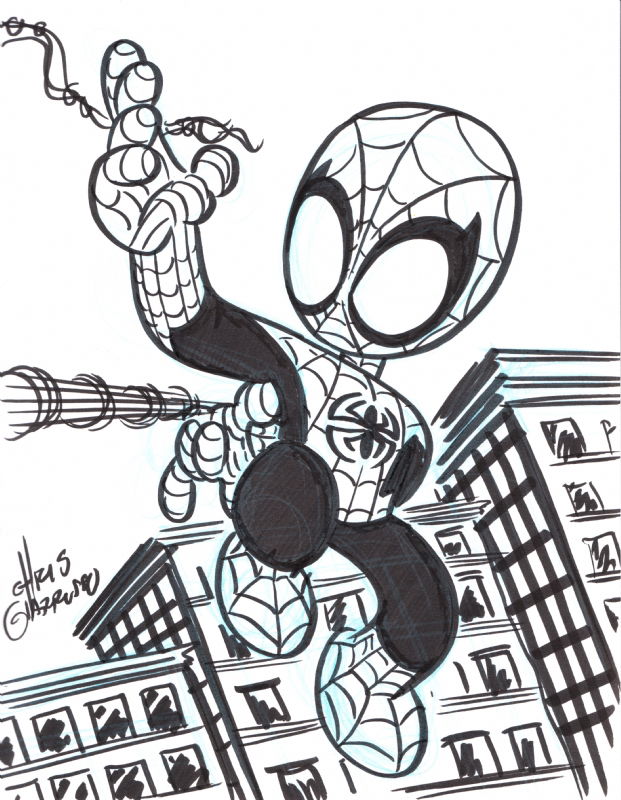 Spider-Man by Chris Giarrusso, in Alex Ferrer's Alex's Sketchbook Comic ...