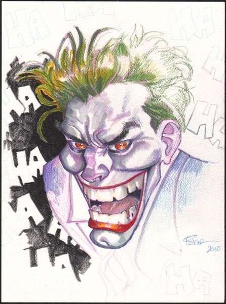 Joker - Sold, in Joe Pekar's Marker Renderings Comic Art Gallery Room