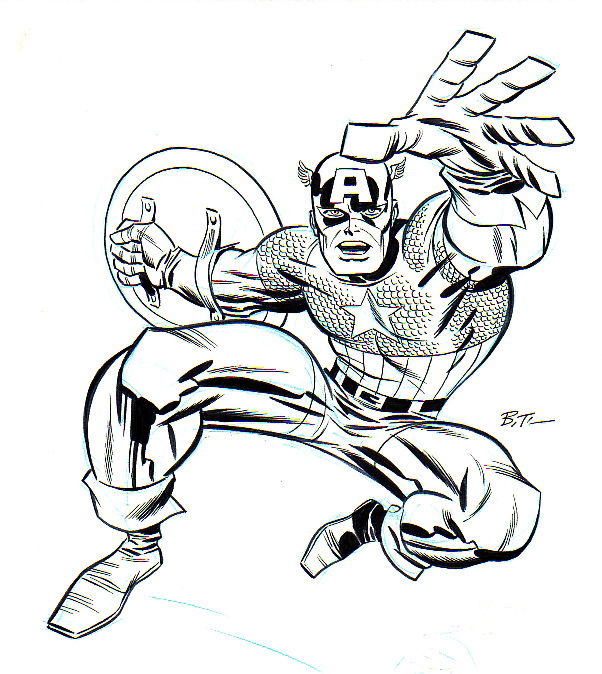 Captain America (by Bruce Timm), in Brian Coppola's Marvel Comics Comic ...