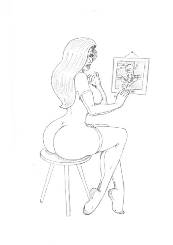 Jessica Rabbit Porn Drawings - Jessica Rabbit (Nude), in John Shepherd's John Rose Comic Art Gallery Room