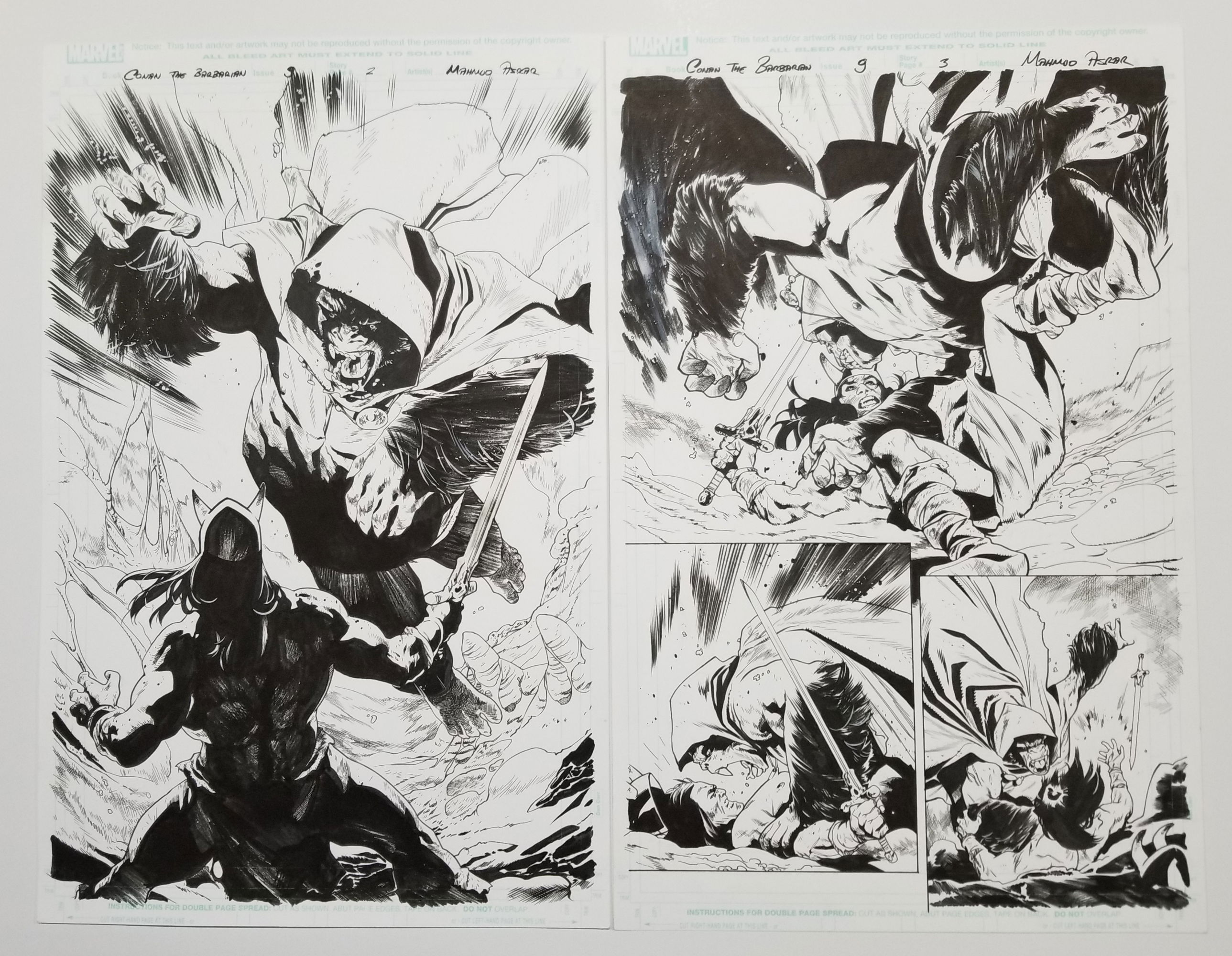 Conan the Barbarian # 9 pg 2 and 3 by Mahmud A. Asrar - Splash, in ...