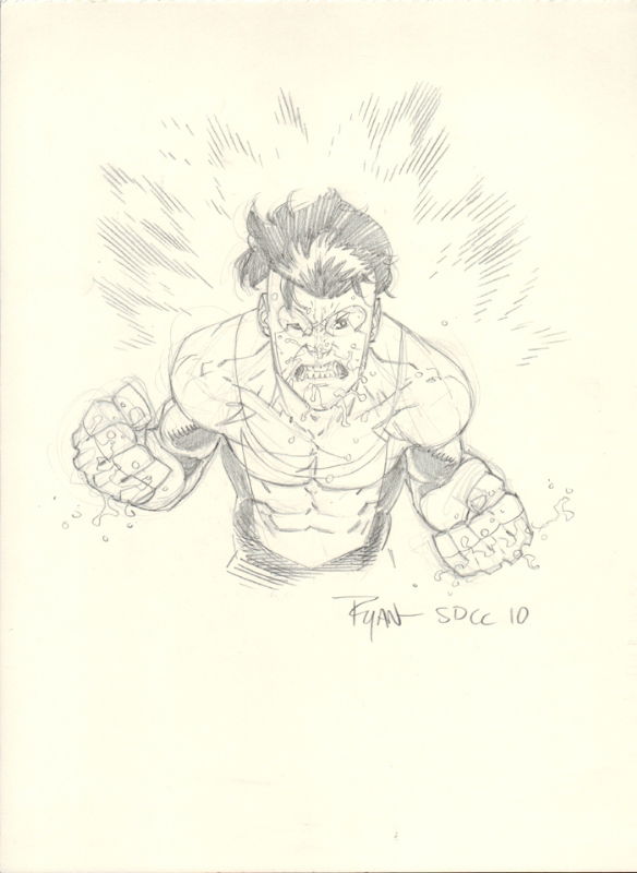 Ryan Ottley - Invincible , in Ronald A.'s Sketches Comic Art Gallery Room