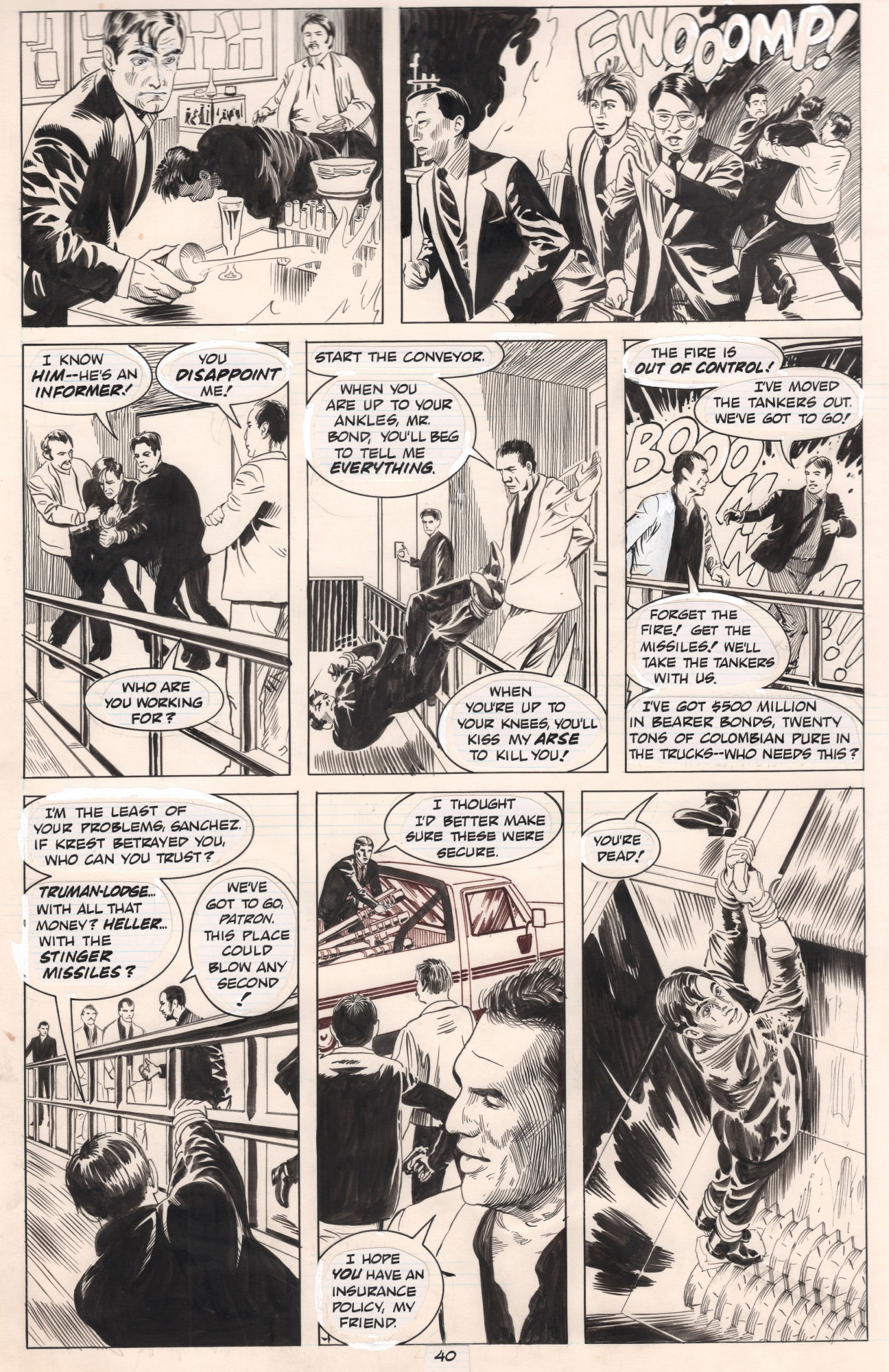 License To Kill (comic Adaption), Page 40, In Guy Van Gompel's James 