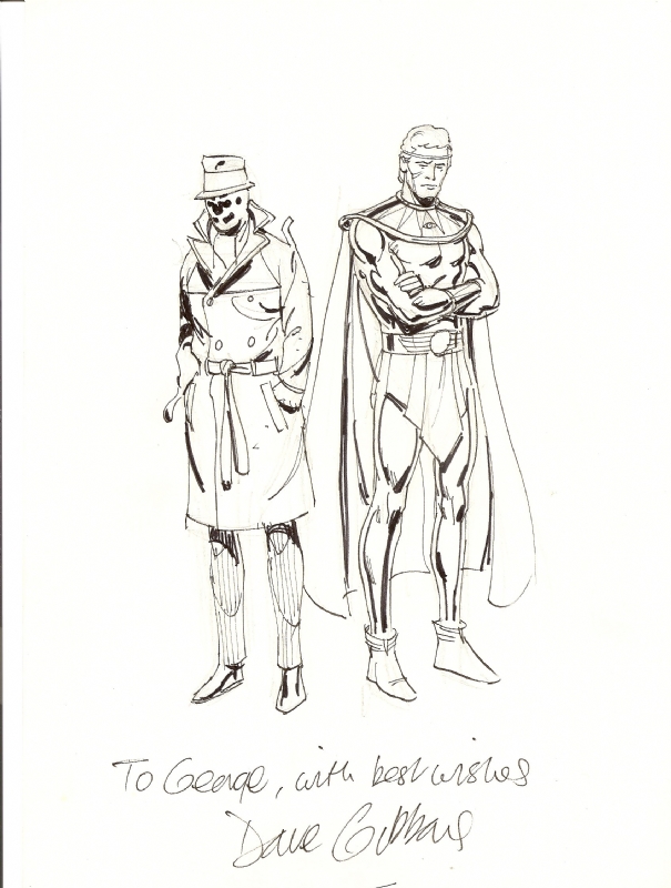 Dave Gibbons Watchmen sketch, in George Beliard's Sketches & prelims Comic  Art Gallery Room