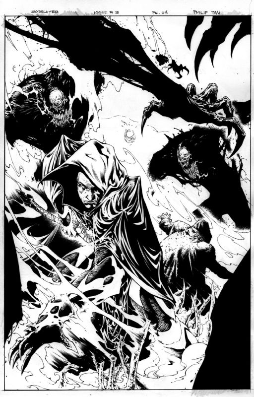 SPAWN: GODSLAYER #3 pg. 4, in Jeff de los Santos's philip tan Comic Art ...