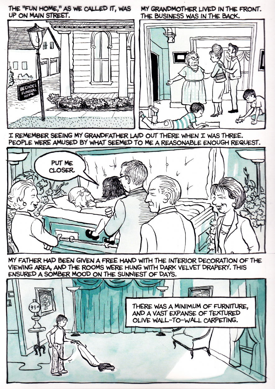 Fun Home Page 36, in Suat Tong Ng's Independant Publishers Comic Art  Gallery Room