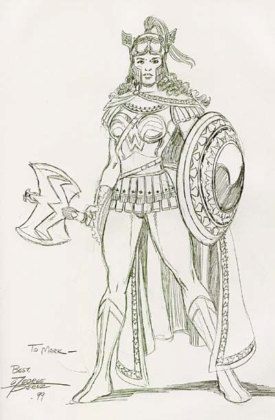 George Perez Wonder Woman, in mark ou's George Perez Comic Art Gallery Room