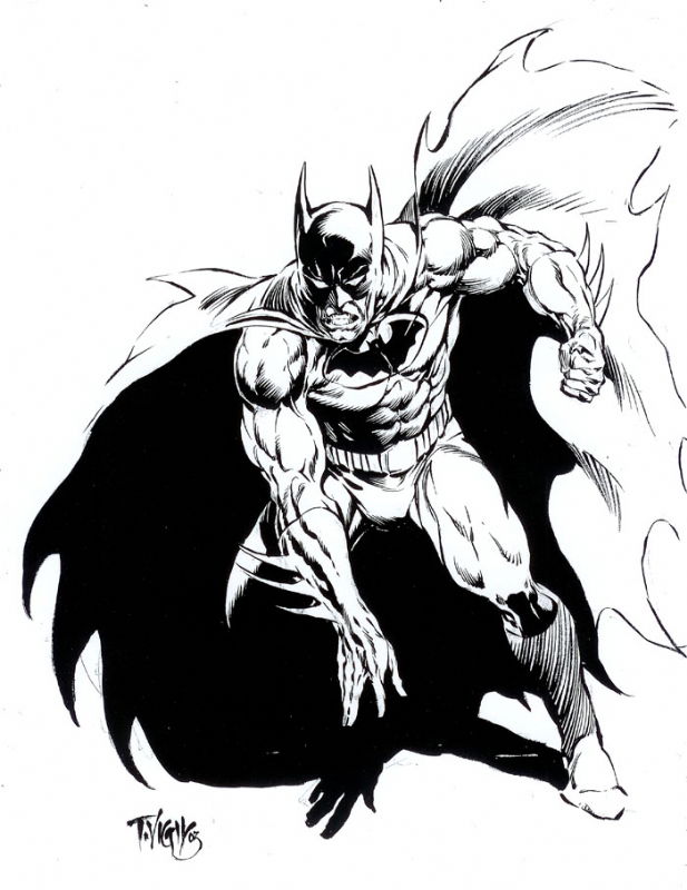 Tim Vigil Batman, in mark ou's Sketches Comic Art Gallery Room