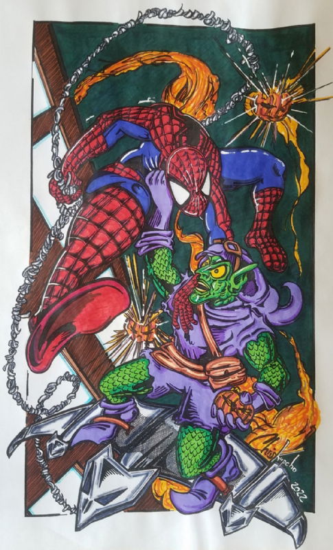 Spider-Man Vs. Green Goblin, in Christopher Kupcho's Superheroes! Comic ...