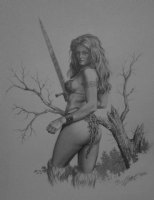 Pinup by Larry Elmore Comic Art