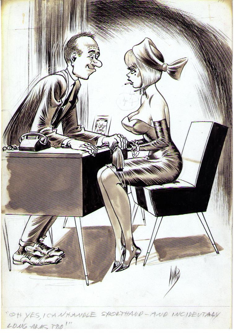 Bill Ward Cartoon, in Greg Wilson's Bill Ward Comic Art Gallery Room