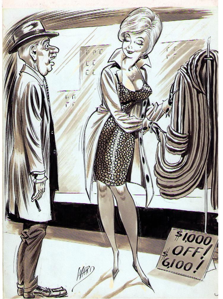 Bill Ward Vintage Illustration Art 14 x 11 Photo Print