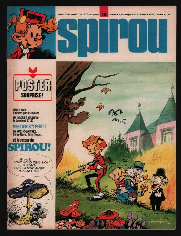 Fournier - Couverture Spirou no1801, in J C's Spirou par Jean-Claude ...