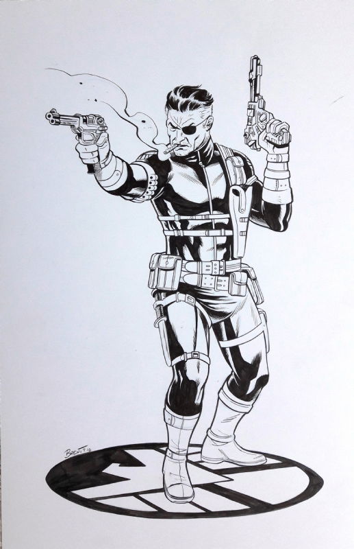 Brent Schoonover - Nick Fury, in Xavi Molina's Sketches New York Comic ...