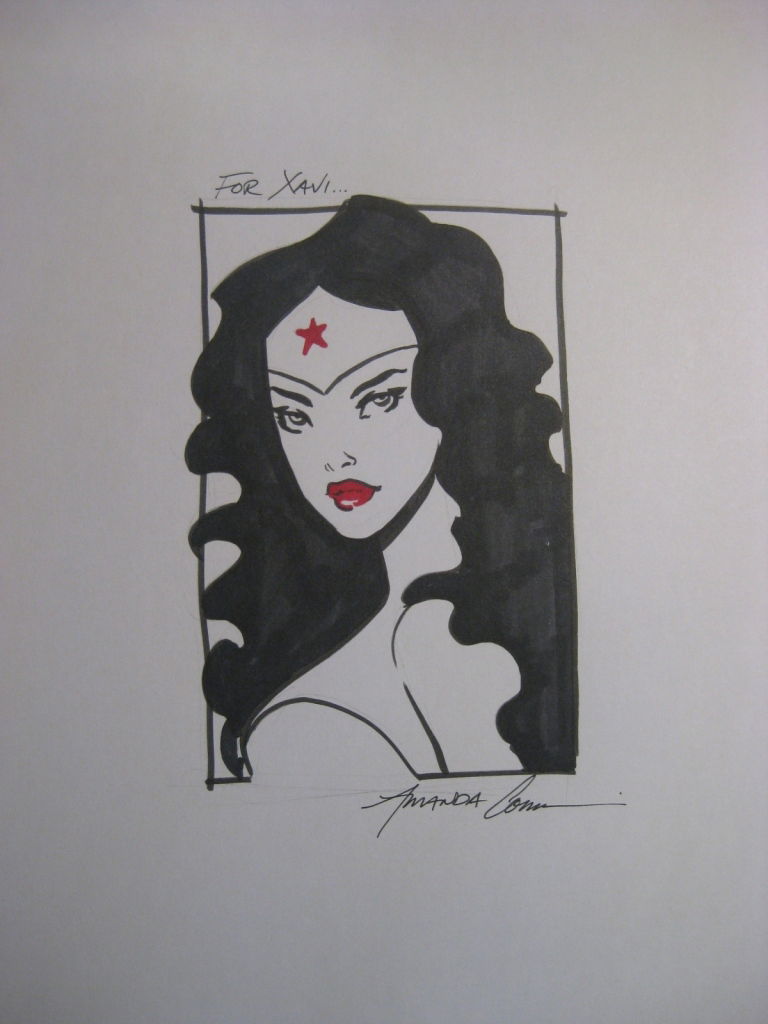 Wonder Woman In Xavi Molina S Sketches Barcelona Comic Art Gallery Room