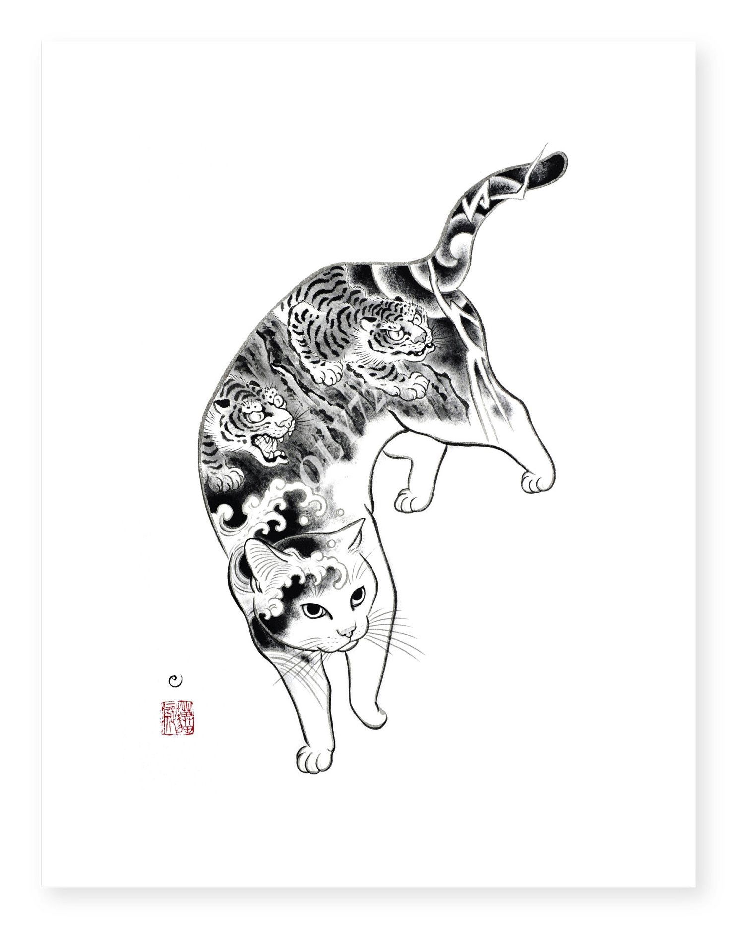 Tiger Cat by HORITOMO , in Oliver .'s COMMISSION ART / Death Dealer ...