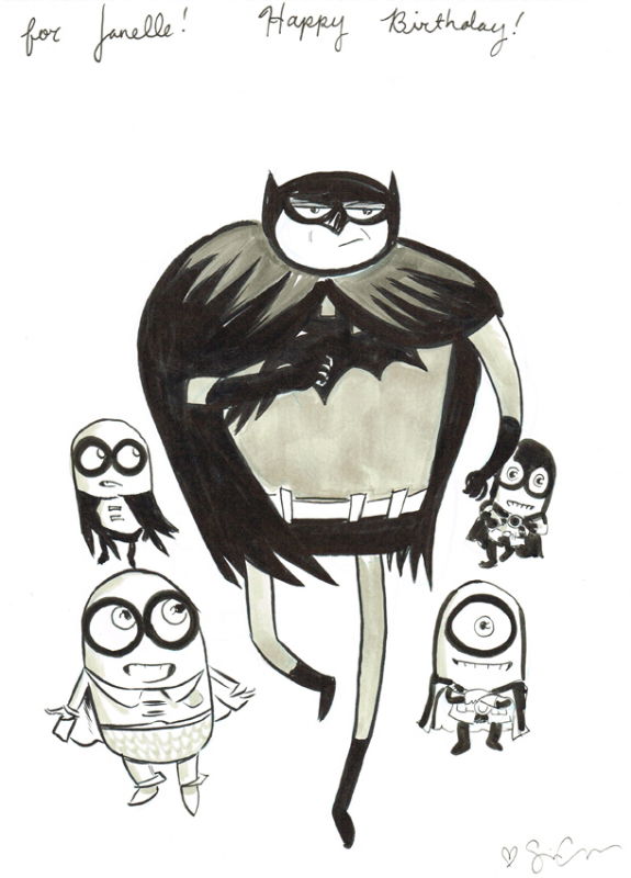 batman who laughs and robin minions