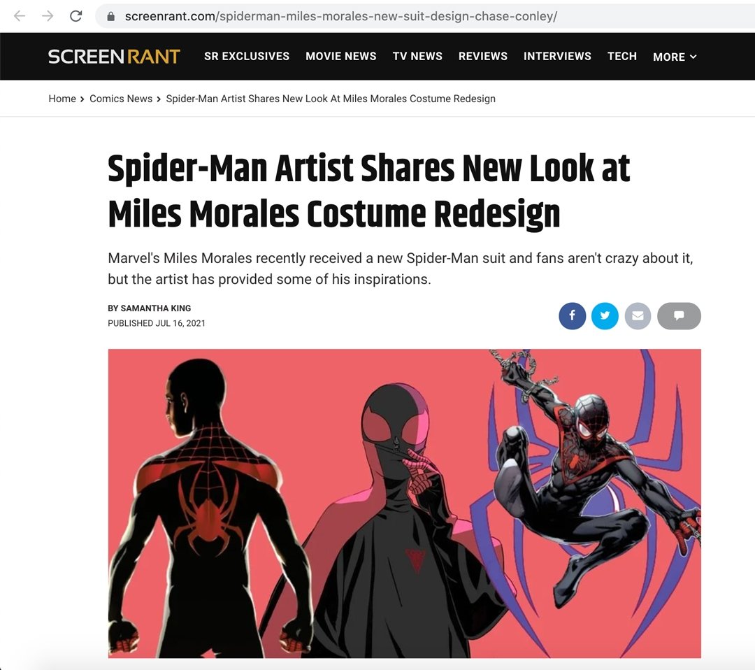 Miles Morales Spider-Man #30 1:10 Conley Design Variant Marvel