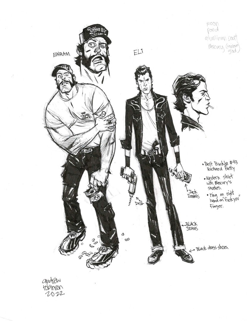 The Ride Southern Gothic Character Designs By Andrew Robinson 2012 