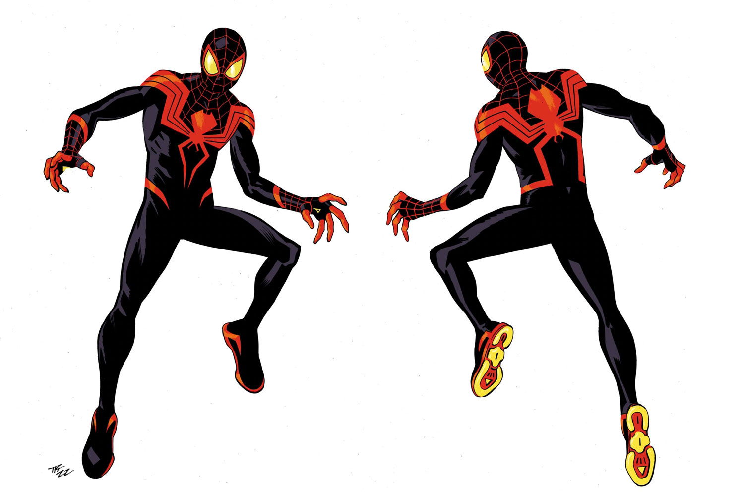 Miles Morales costume design by Tom Reilly (2022) - Spider-Verse ...