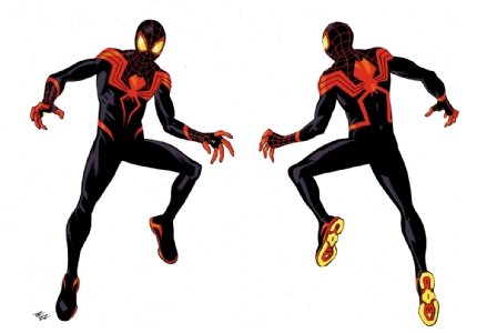 Miles Morales costume design by Tom Reilly (2022) - Spider-Verse ...