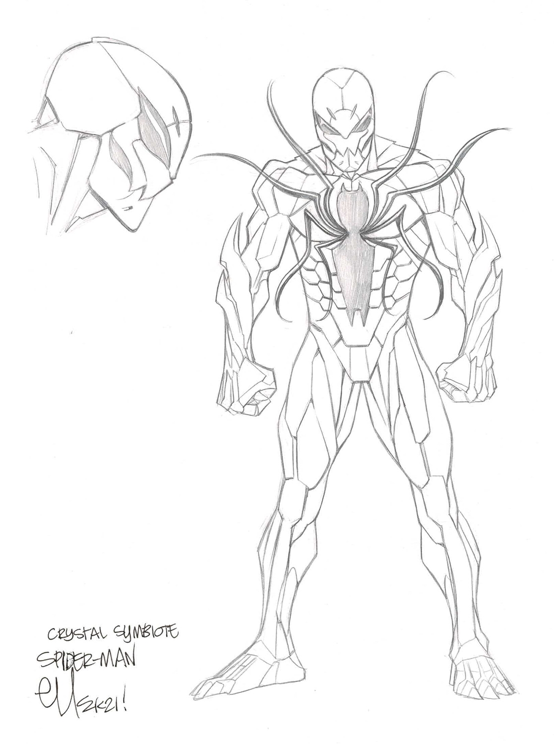 Venomverse: Poison Spider-man character design / concept art by Ed  McGuinness (2017) - Venom / Spidey / Poisons, in George H's [Marvel]  Designs / Concepts - SPIDER-VERSE / VENOMVERSE Comic Art Gallery Room