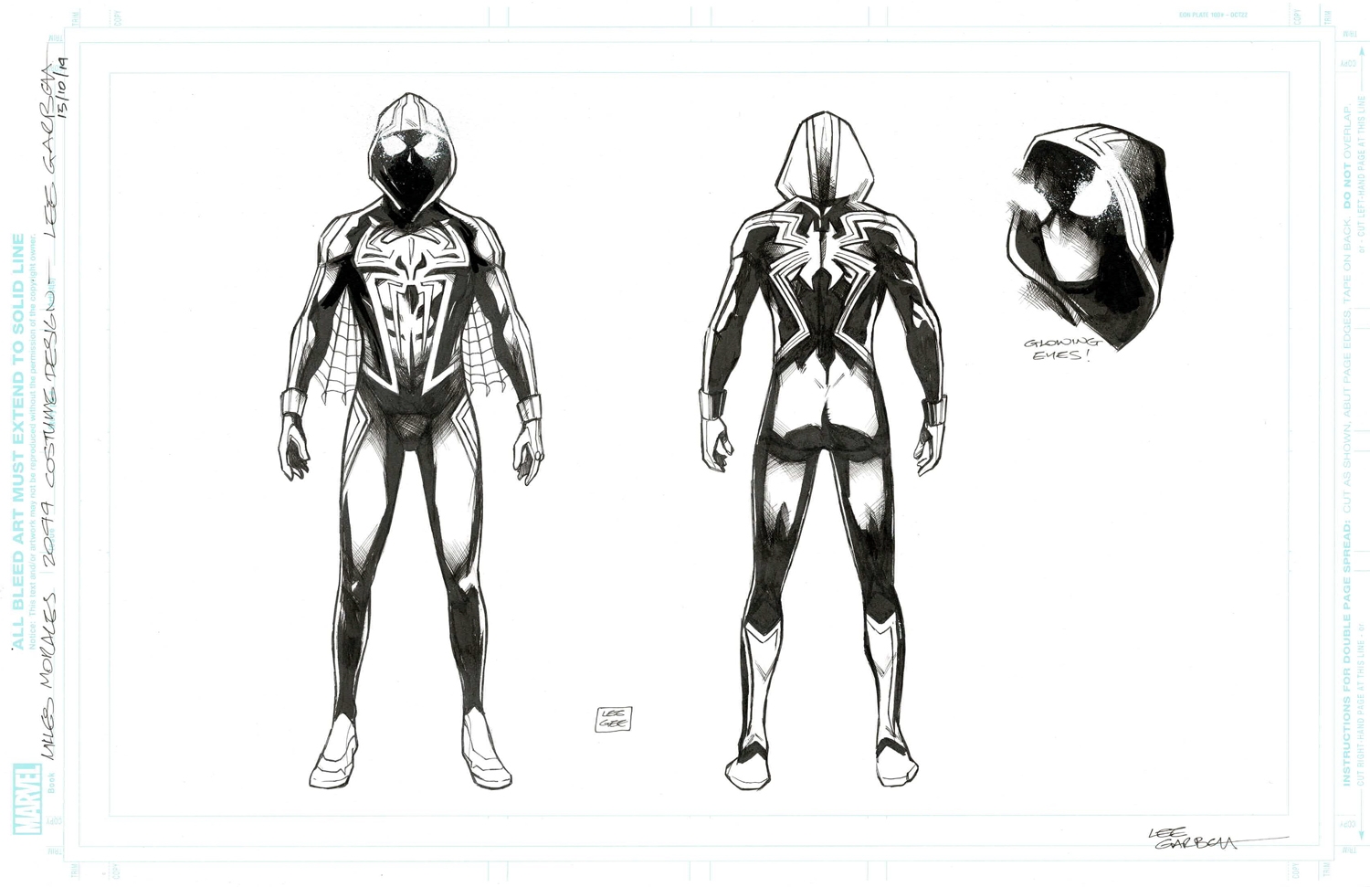Lee Garbett - Spider-Man: Miles Morales 2099 character design art (2019 ...