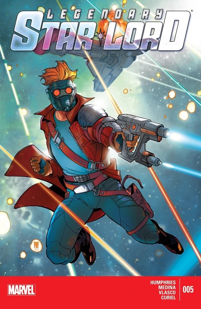 Legendary Star-Lord # 5 cover / Marvel Snap card / Upper Deck 