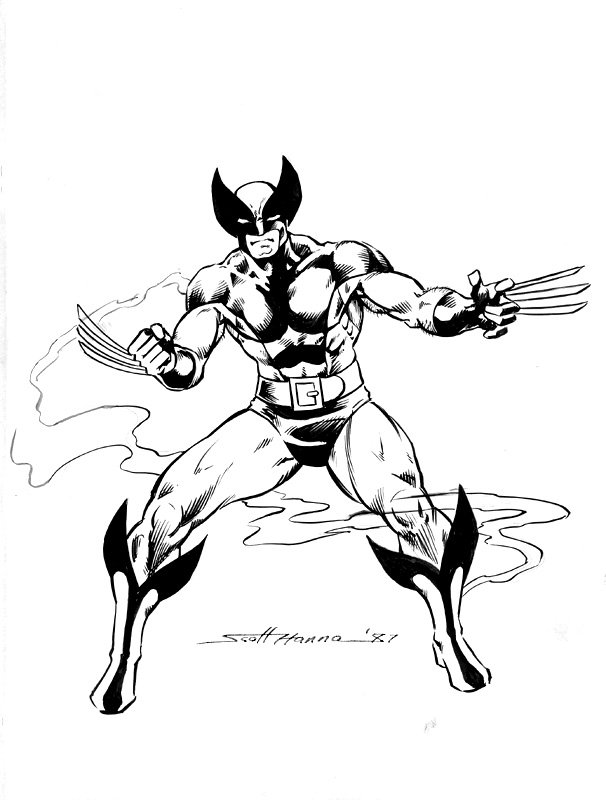 Wolverine by Scott Hanna (1987), in George H's [Marvel] WOLVERINE ...