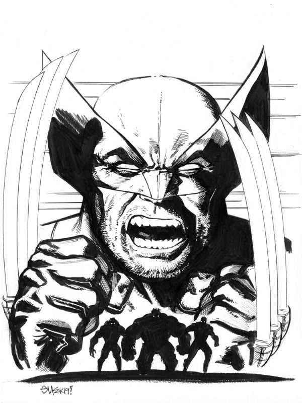 Wolverine Outlaw Josey Wales commission by Ed McGuinness (Galaxy Con ...