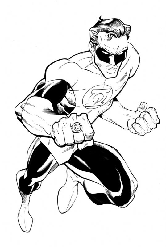 Green Lantern Inked, in Marc Deering's Misc. Comic Art Gallery Room