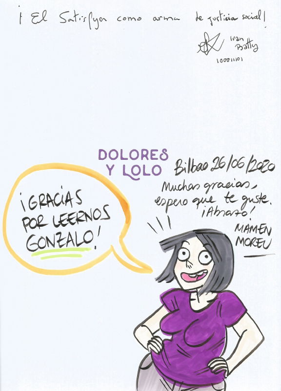 Dolores y Lolo sketch por Mamen Moreu, in G. Masip's Mamen Moreu Comic ...