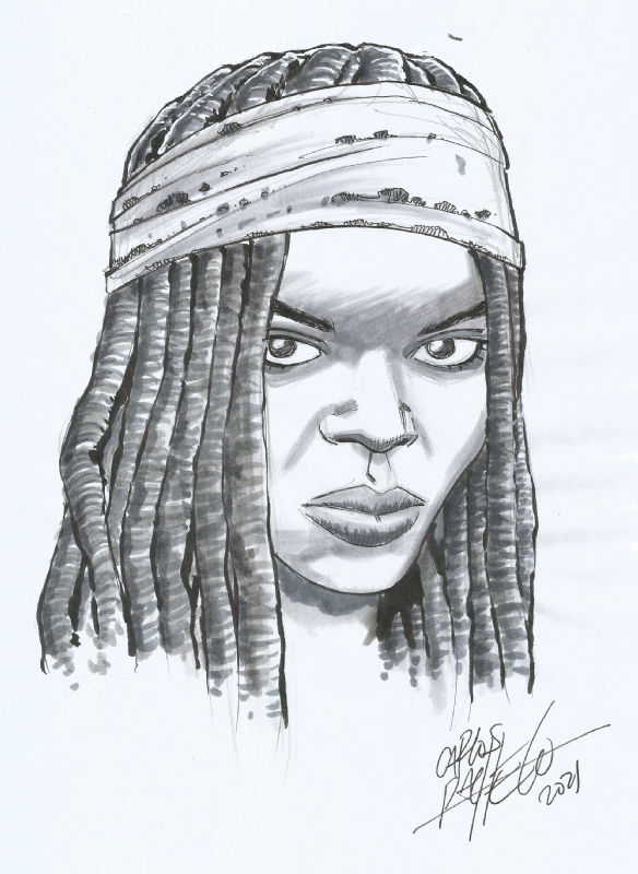 Michonne sketch por Carlos Pacheco, in G. Masip's Carlos Pacheco Comic ...