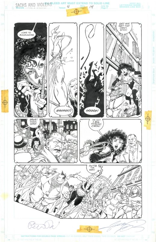 Sachs and Violens 4 page 14, in Stéphane M's George Perez Comic 