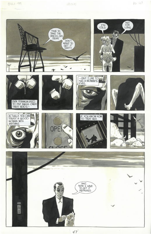 Billi 99 page 47, in Stéphane M's Tim Sale Comic Art Gallery Room