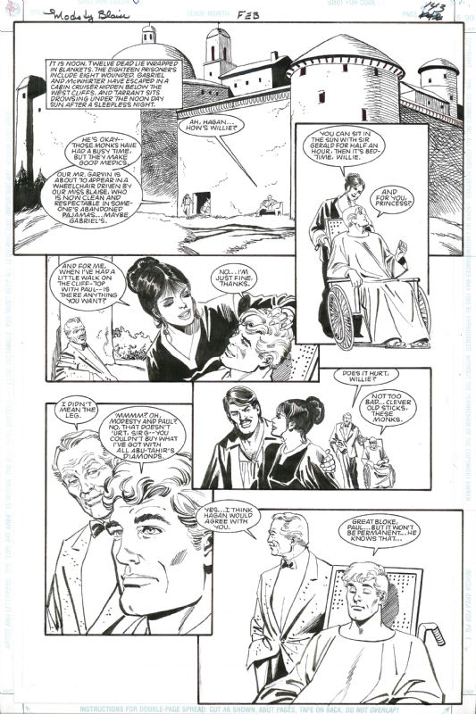 Modesty Blaise 1994 page 143, in Stéphane M's Divers Comics Comic Art  Gallery Room