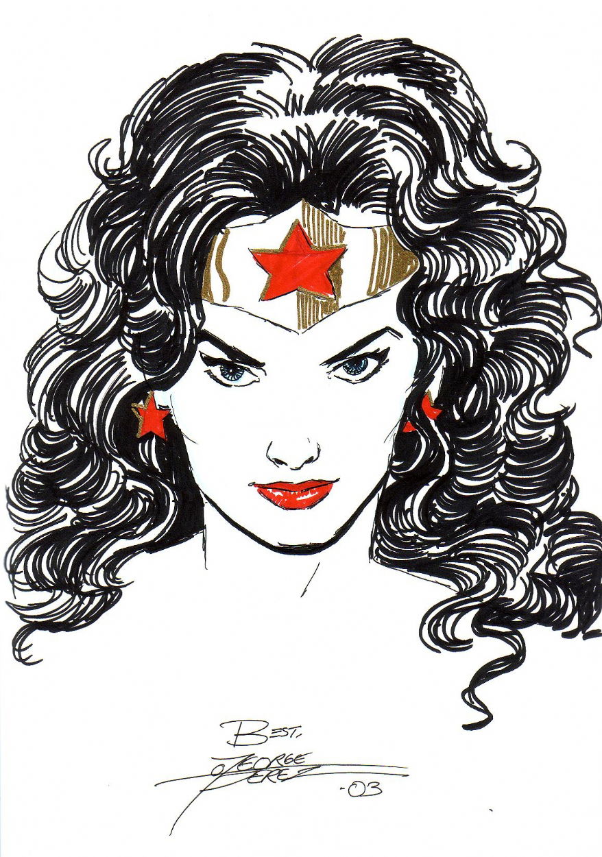 Wonder Woman - George Perez, in Bill Lait's Sketchbook 1 Comic Art ...