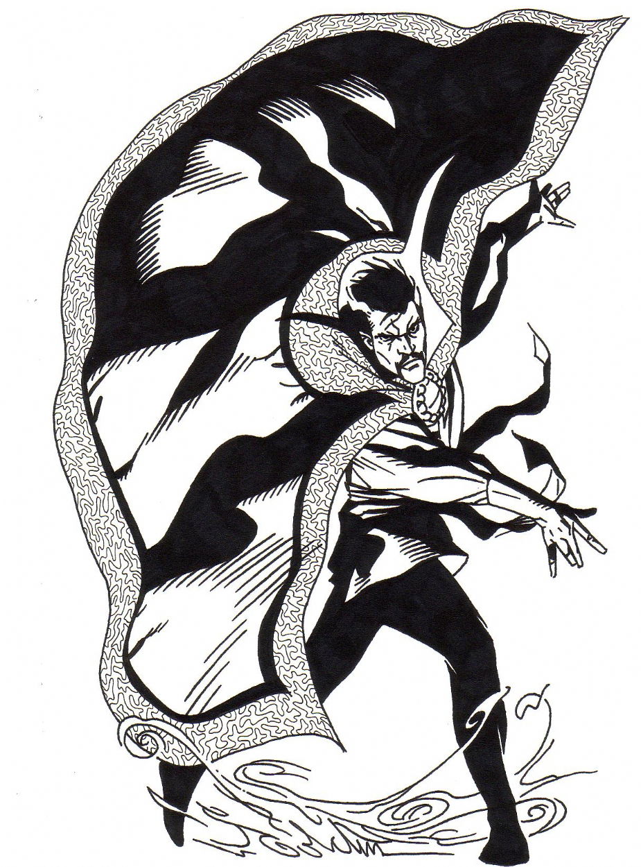 Dr. Strange - Michael Golden, in Bill Lait's Sketchbook 2 Comic Art ...