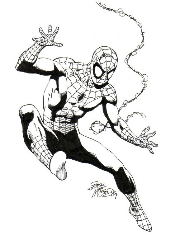 The Amazing Spider-Man - Bob McLeod, in Bill Lait's Sketchbook 2 Comic ...