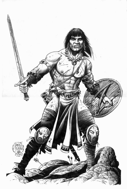 Conan - Tim Truman, in Bill Lait's Commissions Comic Art Gallery Room