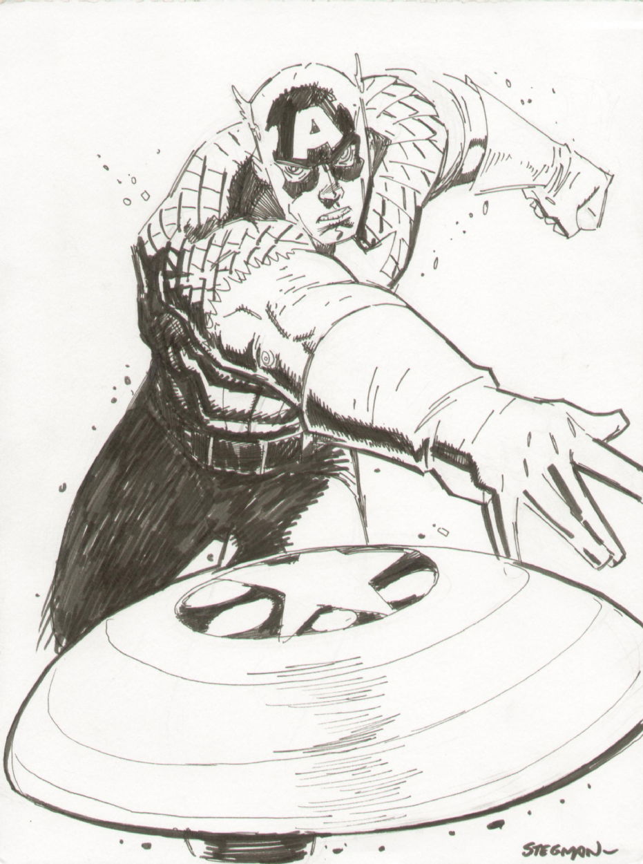 Captain America by Ryan Stegman, in Kimberly Smith's FOR SALE Comic Art ...