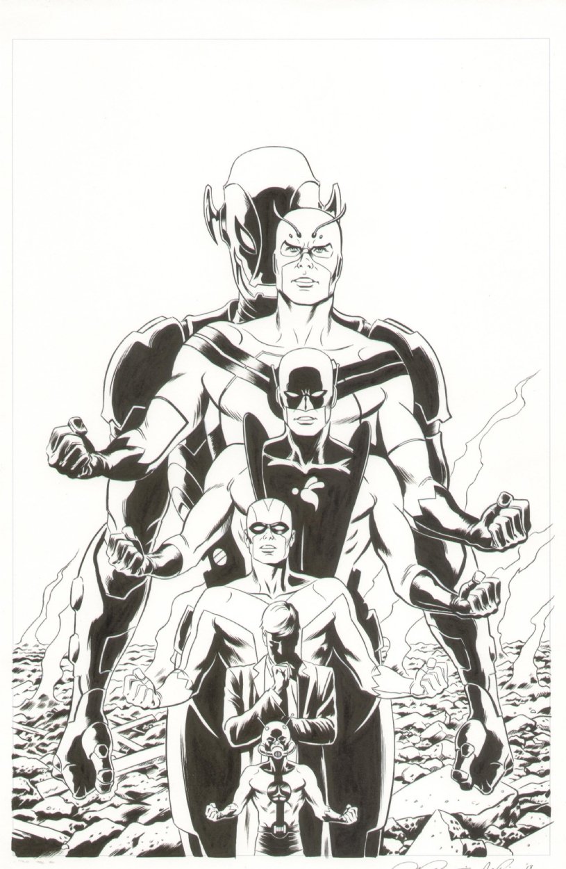 Age Of Ultron Issue 10a I Variant Cover Inks Hank Pym Ant Man Yellowjacket Giant Man In Kimberly Smith S Hank Pym Other Comic Art Gallery Room