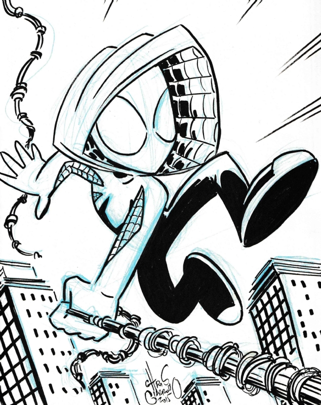 Spider-Gwen (Gwen Stacy Spider-Woman), in Kimberly Smith's Sketches