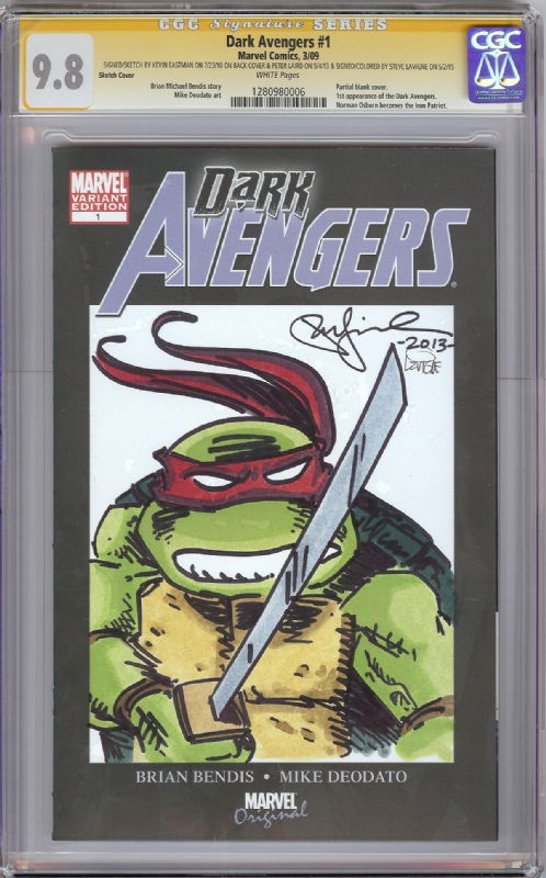 Kevin Eastman Signed Shredder Cheese Grater JSA Rare TMNT & SKETCH