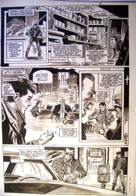 JOE STATON - The Huntress, In Joan Xarrie's GONE! Comic Art Gallery Room