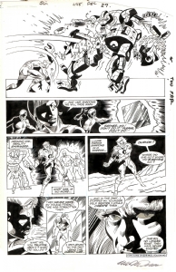 Justice League of America #245 p27 By Luke McDonnell! Crisis on Infinite Earths Cross-Over Issue! Comic Art