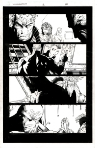Spawn / WildCATS Issue 2 page 15 by Scott Clark! Grifter, Maul, Void & Voodoo. Written by Alan Moore. Comic Art