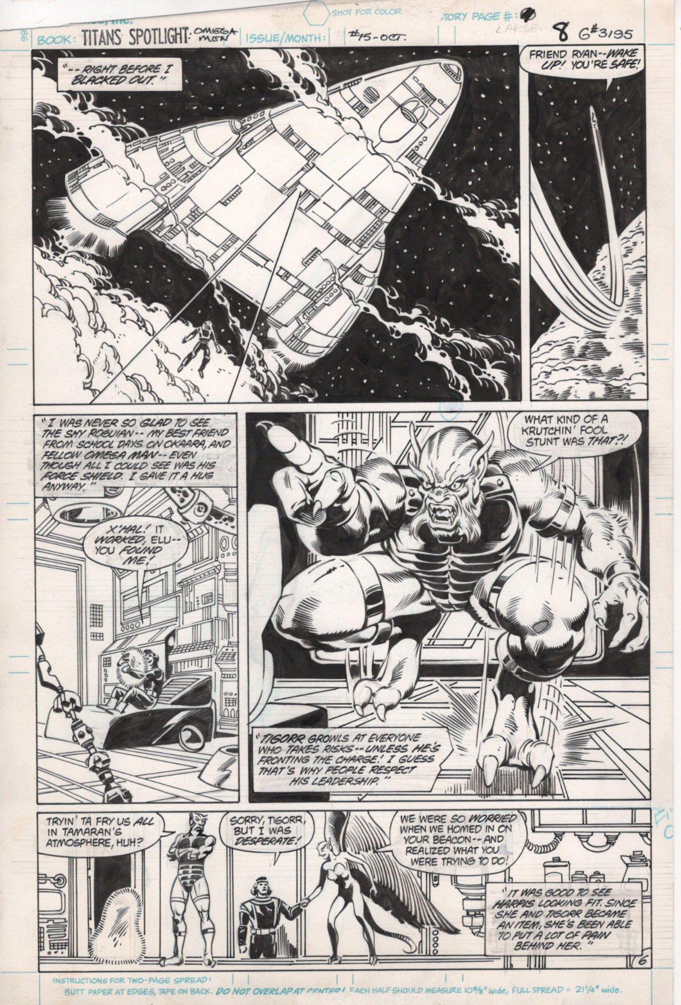 Teen Titans Spotlight issue 15 pg 6 8 By Erik Larsen The Omega