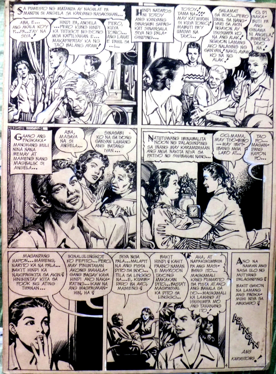 Nestor Redondo - Angela end page - 1951, in Tom B.'s Redondo, Nester Comic  Art Gallery Room