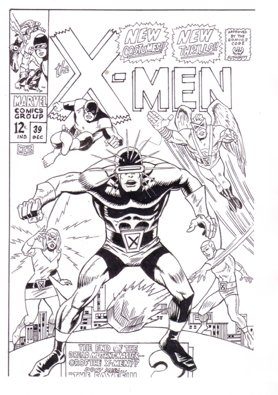 X Men 39 George Tuska Recreation In John Coates S Stuff I Used To Own But Sold Comic Art Gallery Room